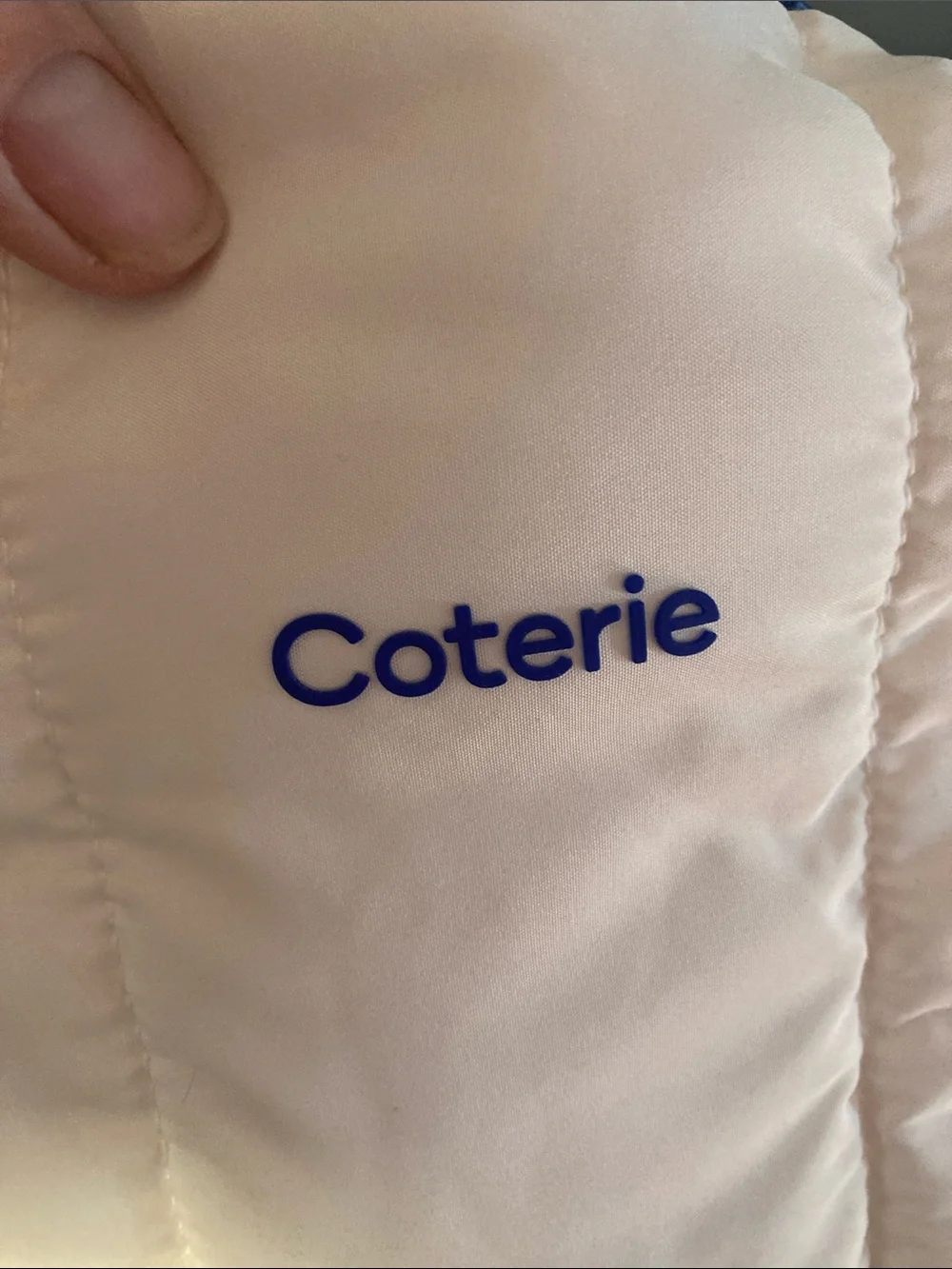 White Puffer Baby Bag - Quilted Travel Pouch